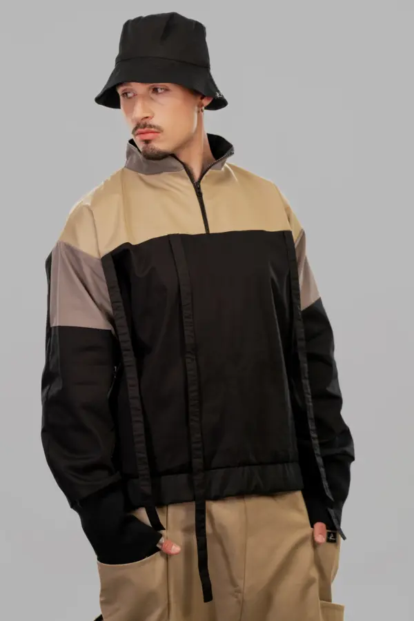 TAPED BACK POCKET SWEATSHIRT