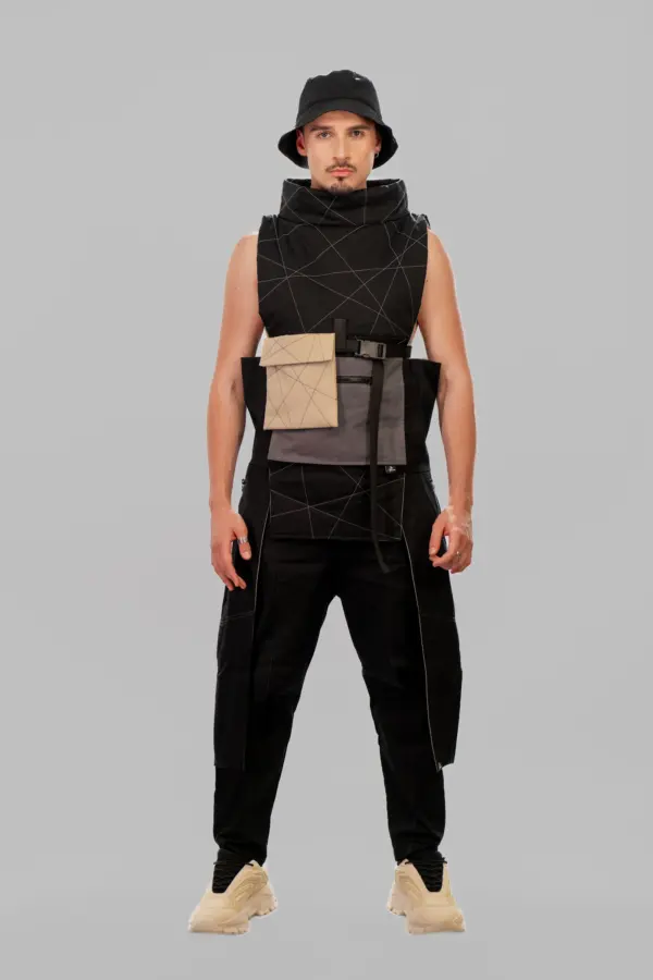 POCKET ATTACHED QUILTED VEST