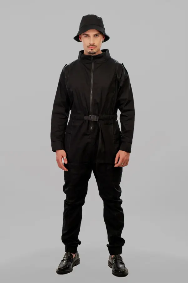 LONG SLEEVE PANEL JUMPSUIT