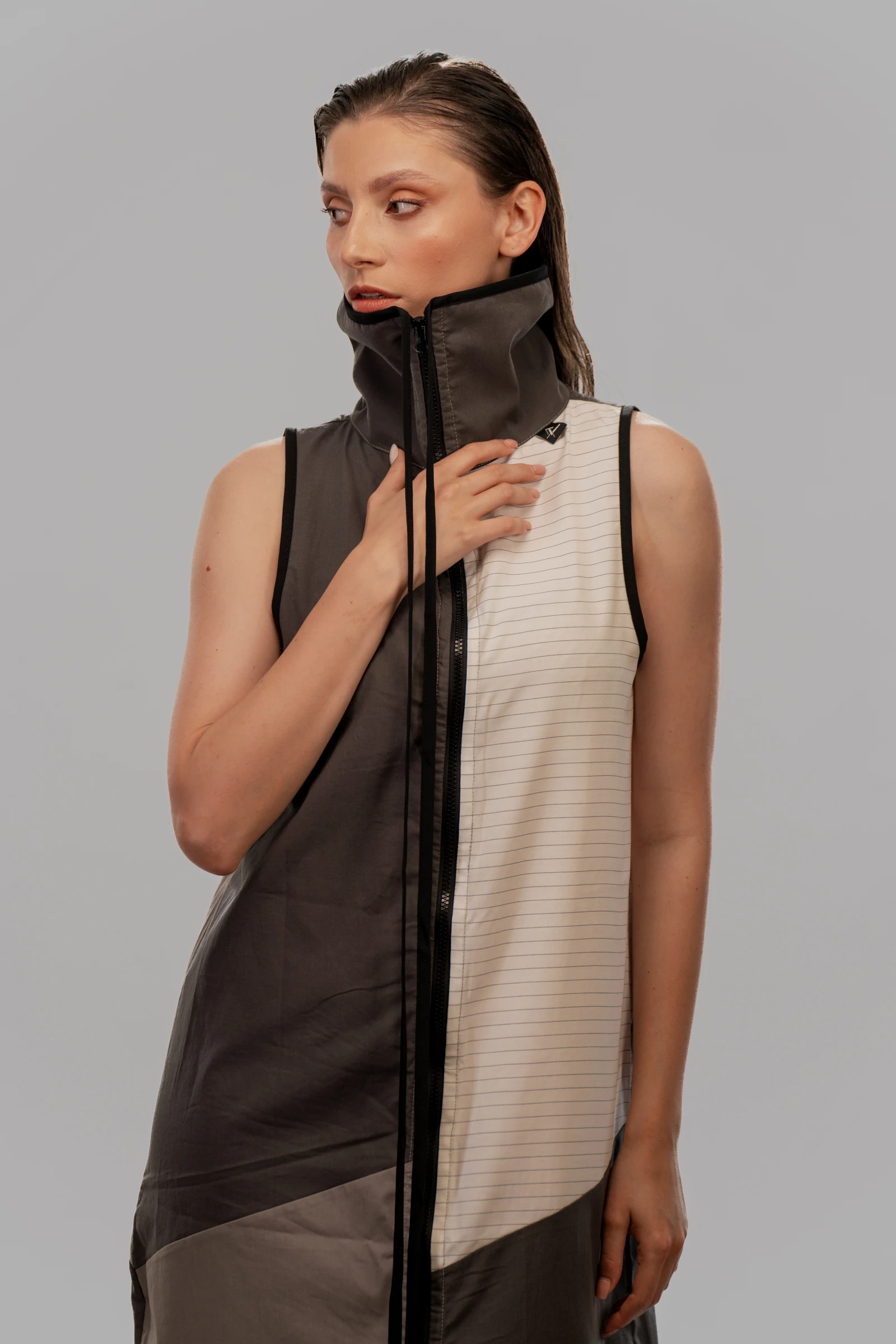 MULTIPLE PIECE COLLARED DRESS - Image 4