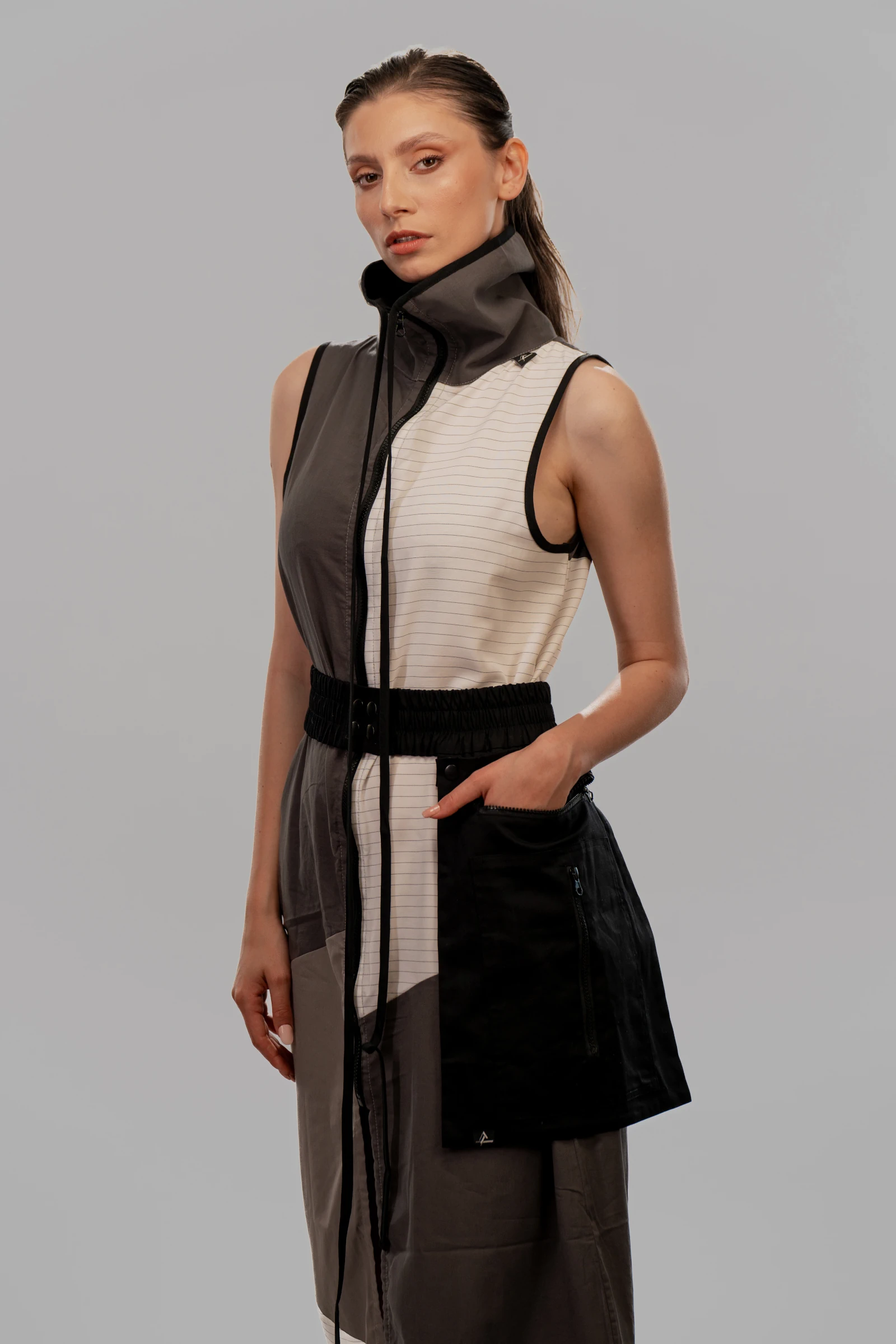 MULTIPLE PIECE COLLARED DRESS - Image 5